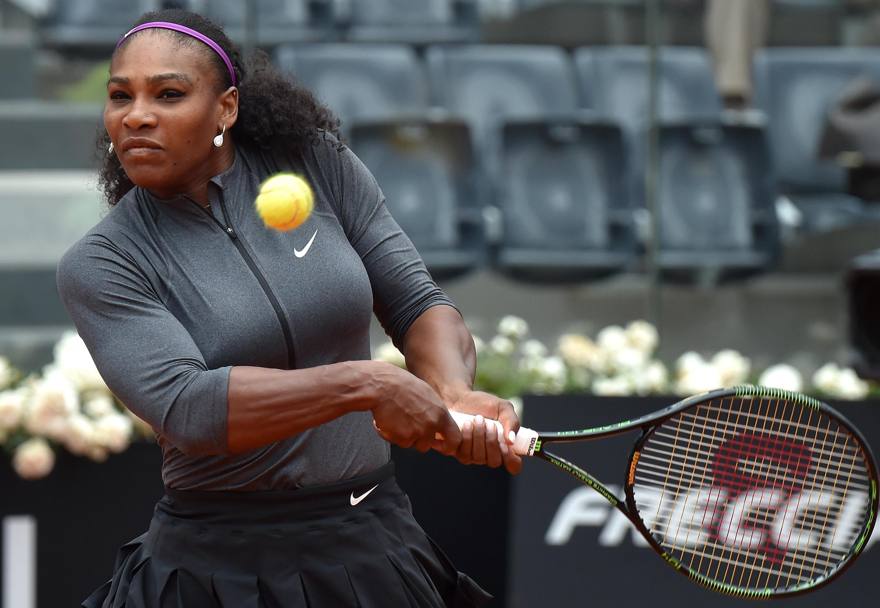 Tre le precedenti vittorie di Serena Williams agli Internazionali capitolini: nel 2012, 2013 e 2014 (Ansa)